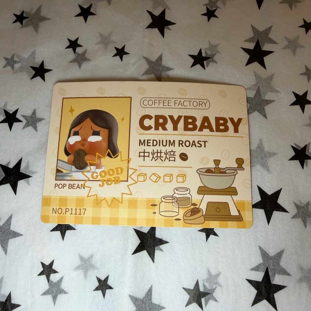 POP MART Crybaby Coffee Bean Jar + 10 Random Pop Beans (Open Box) ☕✨ - Picture 9 of 11